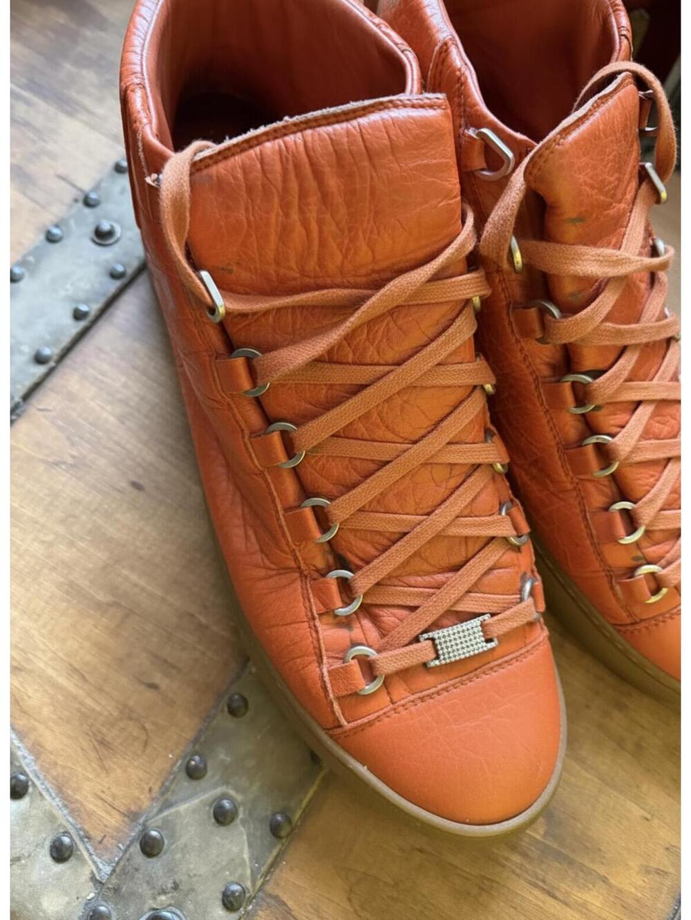 Rare Size 10 Orange Balenciaga Mens - Picture 3 of 5